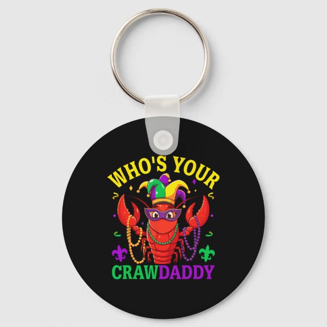 Chaveiro Quem Seu Crawaddy Crawfish Jester Miçanga Mães Eng (Frente)