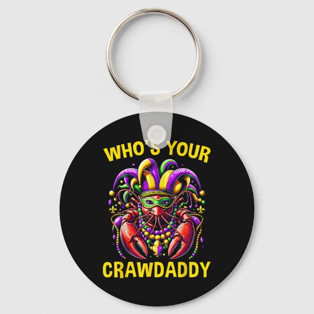 Chaveiro Quem Seu Crawaddy Crawfish Jester Miçanga Mães Eng (Frente)