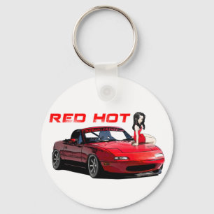 Chaveiro Quente Vermelho Miata MX-5