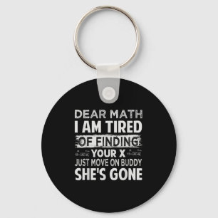 Chaveiro Querida Matemática, Estou Cansada De Encontrar O S