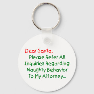 Chaveiro Querido Advogado Papai Noel - Carta de Natal Diver