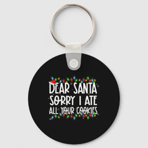 Chaveiro Querido Papai Noel Desculpe Eu Comi Todos Os Seus 