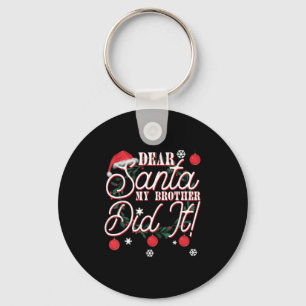Chaveiro Querido Papai Noel Meu Irmão Fez Isso Irmãos