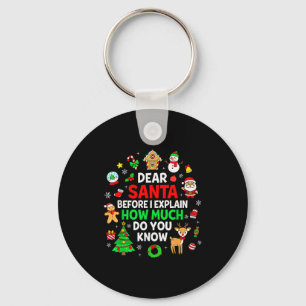 Chaveiro Querido Papai Noel Posso Explicar Piadas de Natal