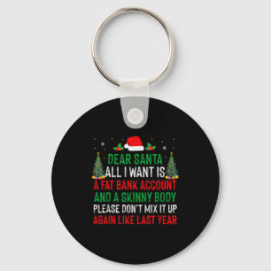 Chaveiro Querido Papai Noel Tudo Que Eu Quero É Conta Bancá