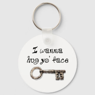Chaveiro Quero abraçar seu rosto (seu)