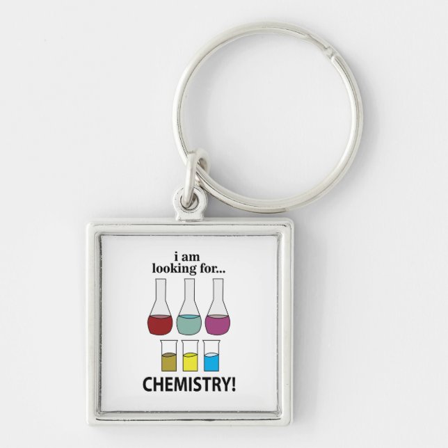 Chaveiro Química Engraçado Estou Procurando Química (Frente)