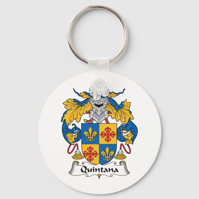 Chaveiro Quintana Family Crest (Frente)