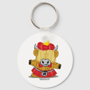 Chaveiro Quinto Vermelho de Vaca da Highland