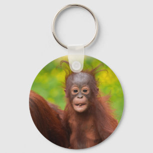 Chaveiro Quirky Charm de um Bebê Orangutan
