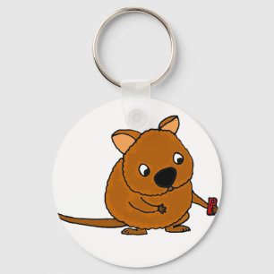 Chaveiro Quokka engraçado que toma Selfie