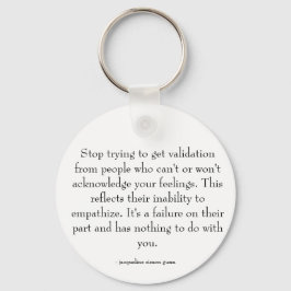 Chaveiro Quote about relationships. 