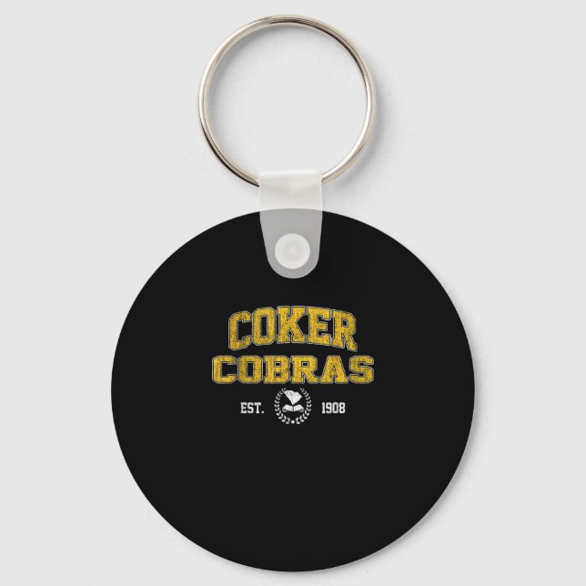 Chaveiro R College Cobras Arch Retro Para Homens Mulheres (Frente)