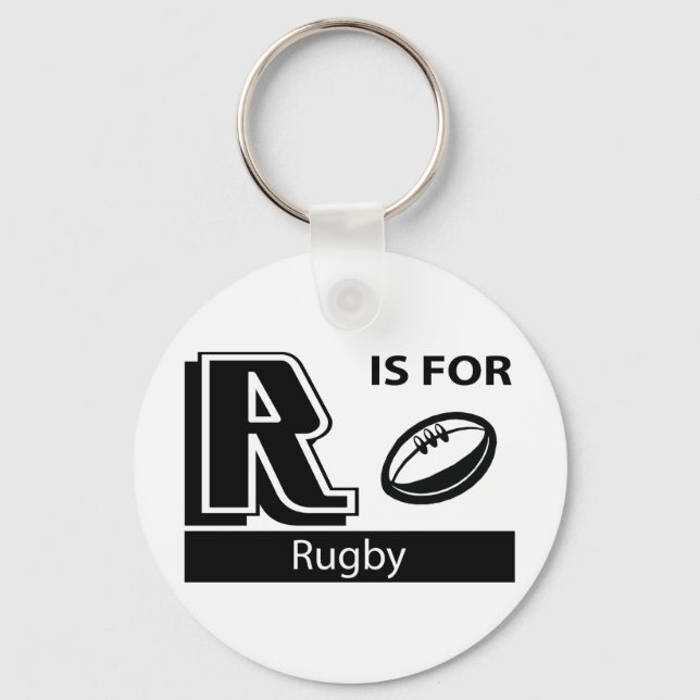Chaveiro R É Para Rugby (Frente)
