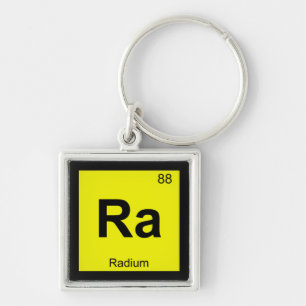 Chaveiro Ra - Símbolo de Mesa Periódica de Química de Ra