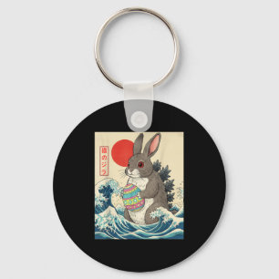 Chaveiro Rabbitzilla Bunny Arte Japonês Vintage Engraçado H
