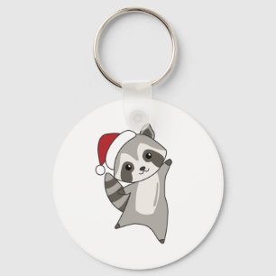 Chaveiro Raccoon Christmas Snow Winter Raccoons