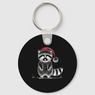 Chaveiro Raccoon Santa Hat Lo Panda Raccoon