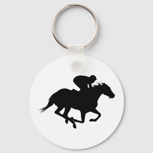 Chaveiro Race Horse Silhouette (Frente)