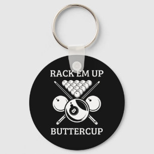 Chaveiro Rack Em Up Buttercamp - Engraçado Snooker Piscina 