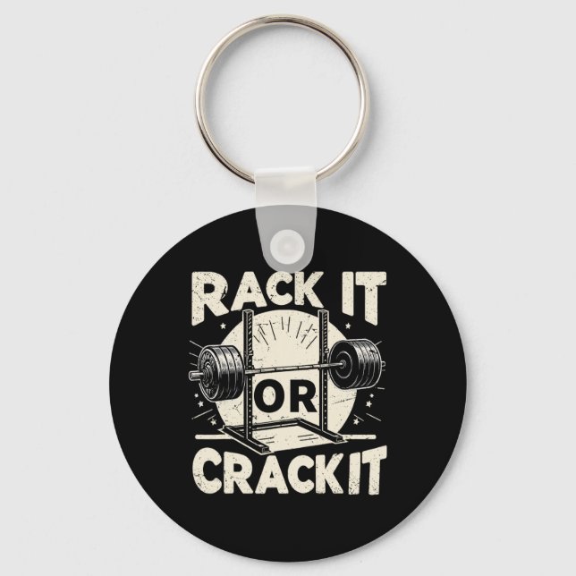 Chaveiro Rack Ou Crack Barbell Bodybuilding 1 (Frente)