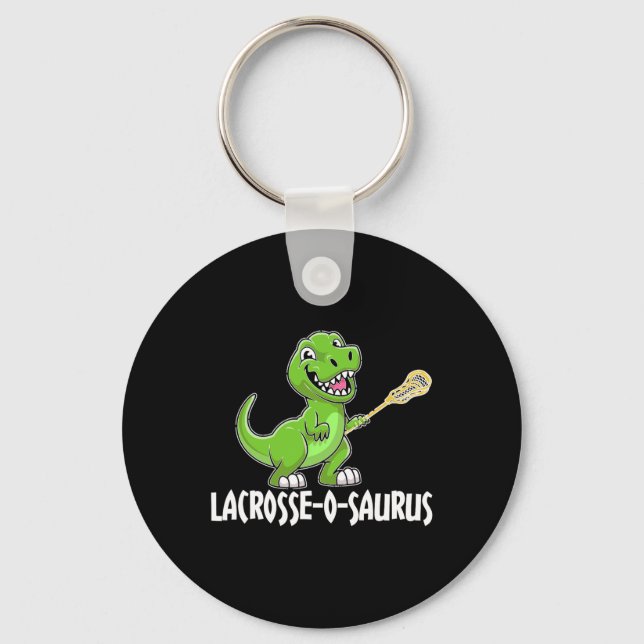 Chaveiro Racket de Lacrosse T-rex Dino Lacrosse  (Frente)