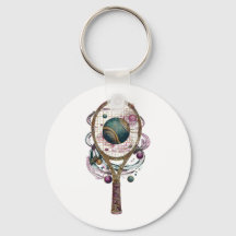 Racket de tênis cósmico dourado