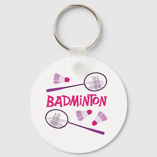 Chaveiro Rackets de Badminton (Frente)