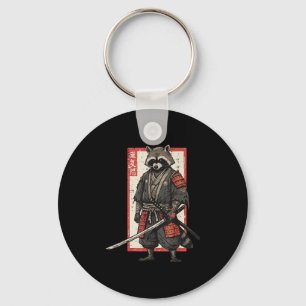Chaveiro Racoon Samurai Katana Guerreiros Japoneses Boys Ki