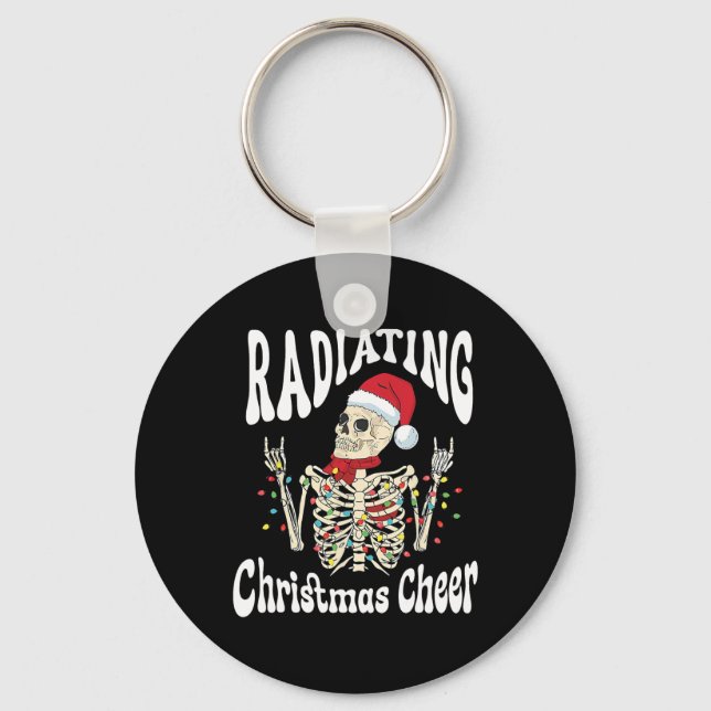 Chaveiro Radiology Radiating Christmas Cheer X-ray Rad Tech (Frente)