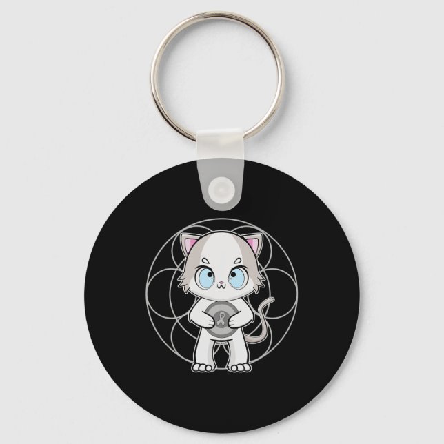 Chaveiro Ragdoll Cat Anime Kitten Dislexia Consciência (Frente)