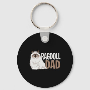 Chaveiro Ragdoll Cat Pai Engraçado Proprietário de Gatos Am