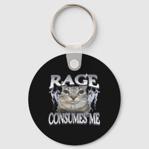 Chaveiro Rage consome-me Bobo Engraçado Estrelando a Mulher