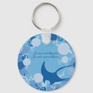 Chaveiro raie, fleur de vie, laranja, mandala, zen, chakra,