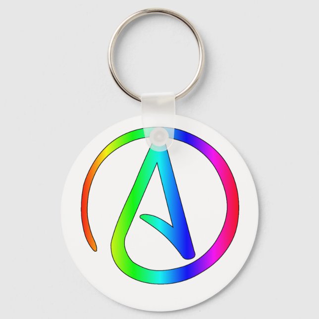 Chaveiro Rainbow Atheist (Frente)
