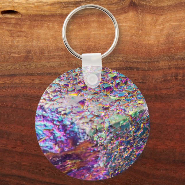 Chaveiro Rainbow Aura Crystals (Frente)