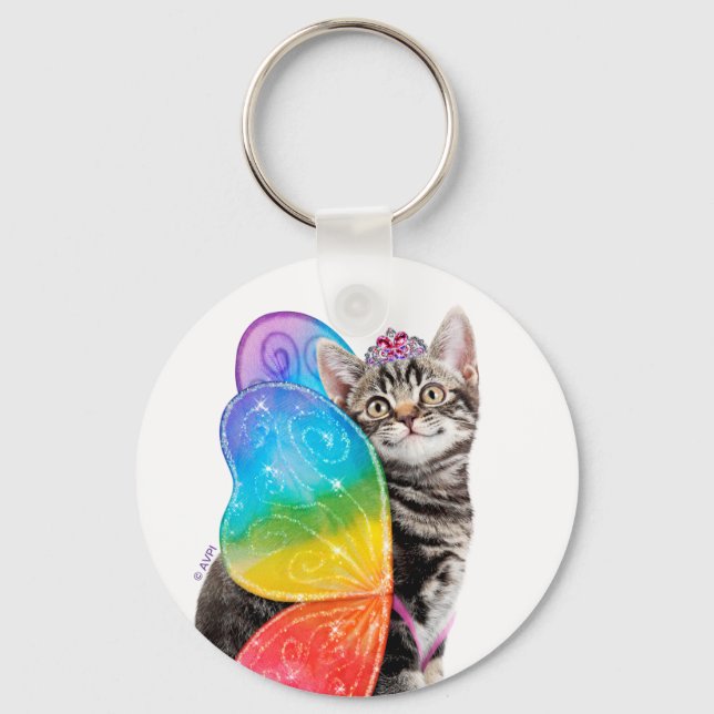 Chaveiro Rainbow Butterfly Princess Kitten (Frente)