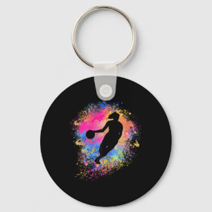 Chaveiro Rainbow Bysketbyll Silhouette Female Team Girls