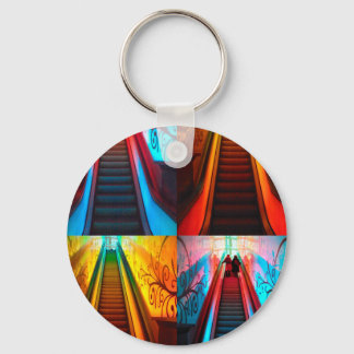 Chaveiro Rainbow Escalator Collage Key Ring