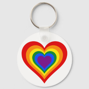 Chaveiro Rainbow Heart