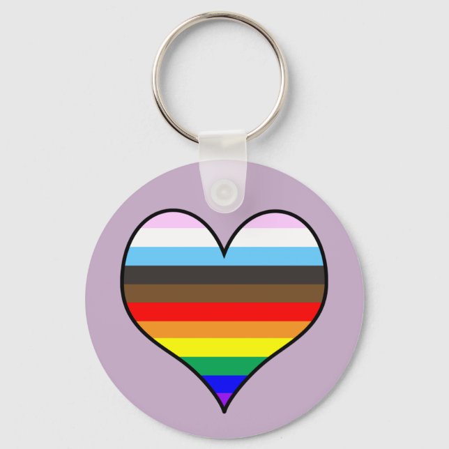 Chaveiro Rainbow Heart (Frente)