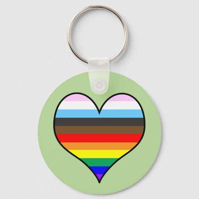 Chaveiro Rainbow Heart (Frente)