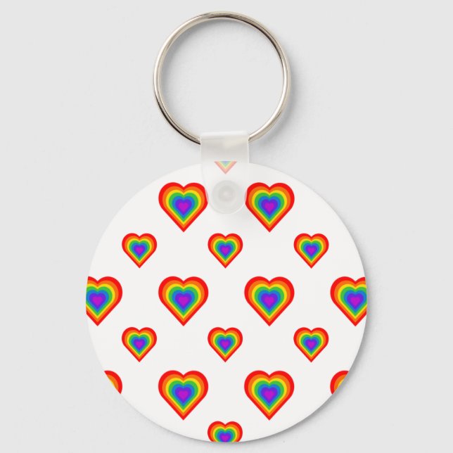 Chaveiro Rainbow Heart (Frente)