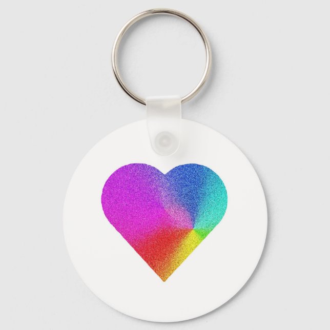 Chaveiro Rainbow Heart (Frente)