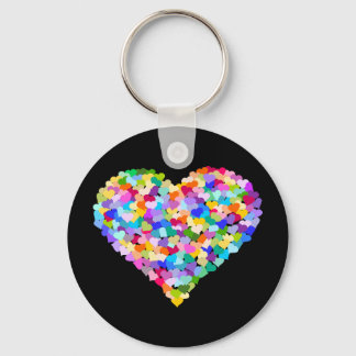 Chaveiro Rainbow Heart Confetti