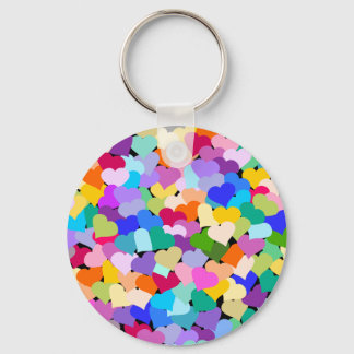 Chaveiro Rainbow Heart Confetti