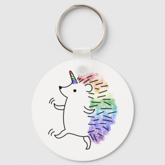 Chaveiro Rainbow Hedgicorn (Frente)