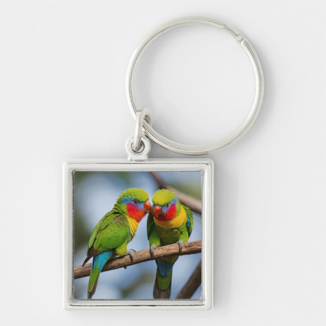 Chaveiro Rainbow Lorikeets (Frente)