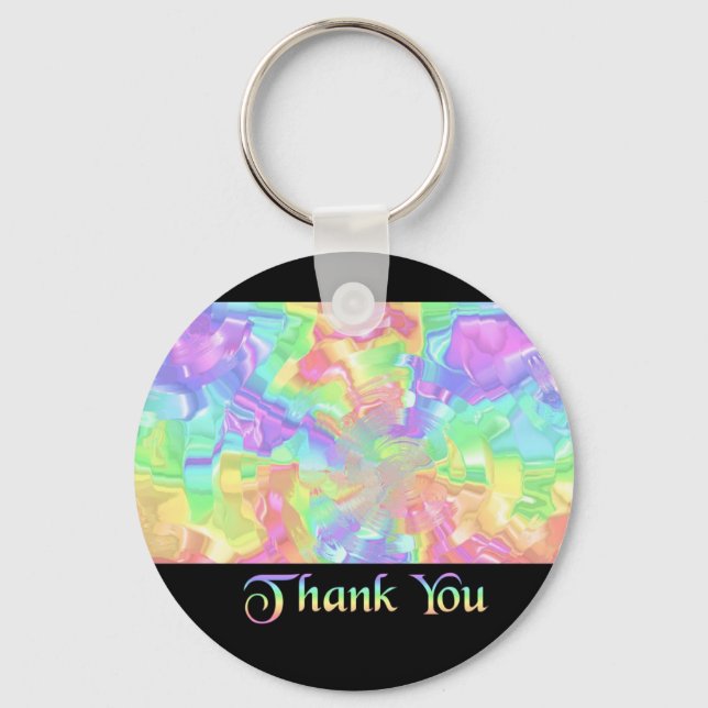 Chaveiro Rainbow Obrigado (Frente)