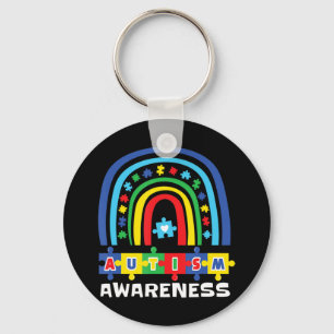 Chaveiro RAINBOW PARA A Camisa Brilhante e Autista do AUTIS